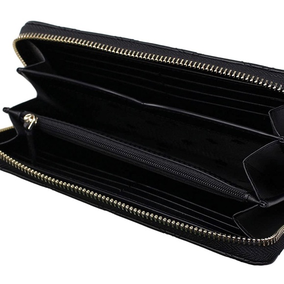 Kate Spade York Natalie large continental black & gold wallet. - Picture 3 of 5